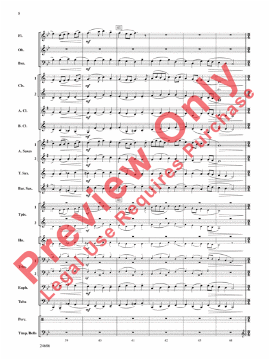 Air and Variations Concert Band scores gallery preview page 9