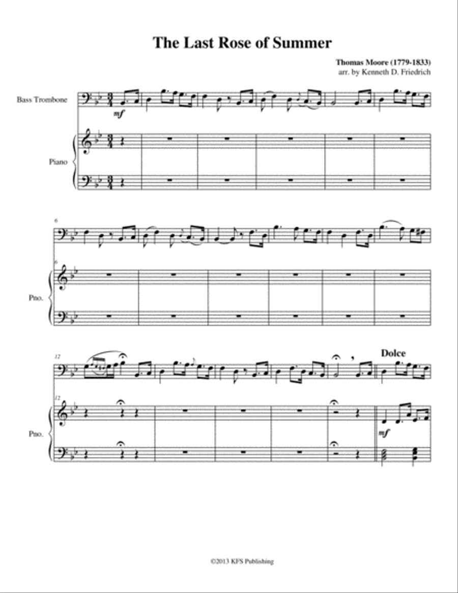 Art Songs for Young Folks, Vol. 1 Trombone scores gallery preview page 1