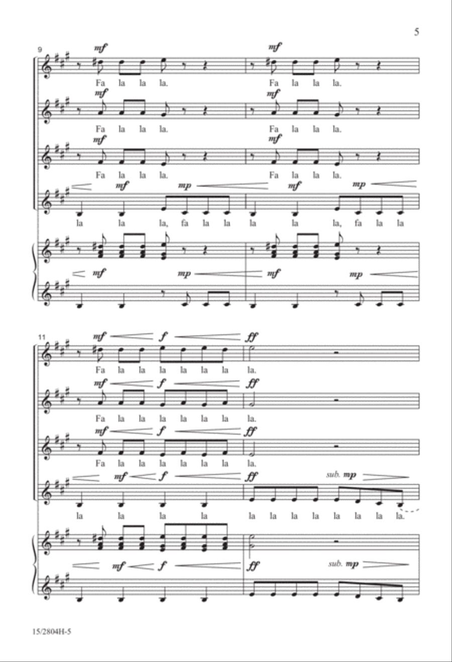 Thirty Second Fa La La Thirty Second Fa La La SSAA scores gallery preview page 6