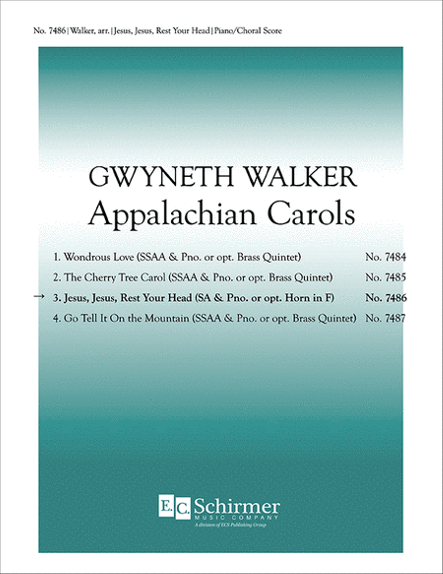 Appalachian Carols: 3. Jesus, Jesus, Rest Your Head SSAA scores gallery preview page 1