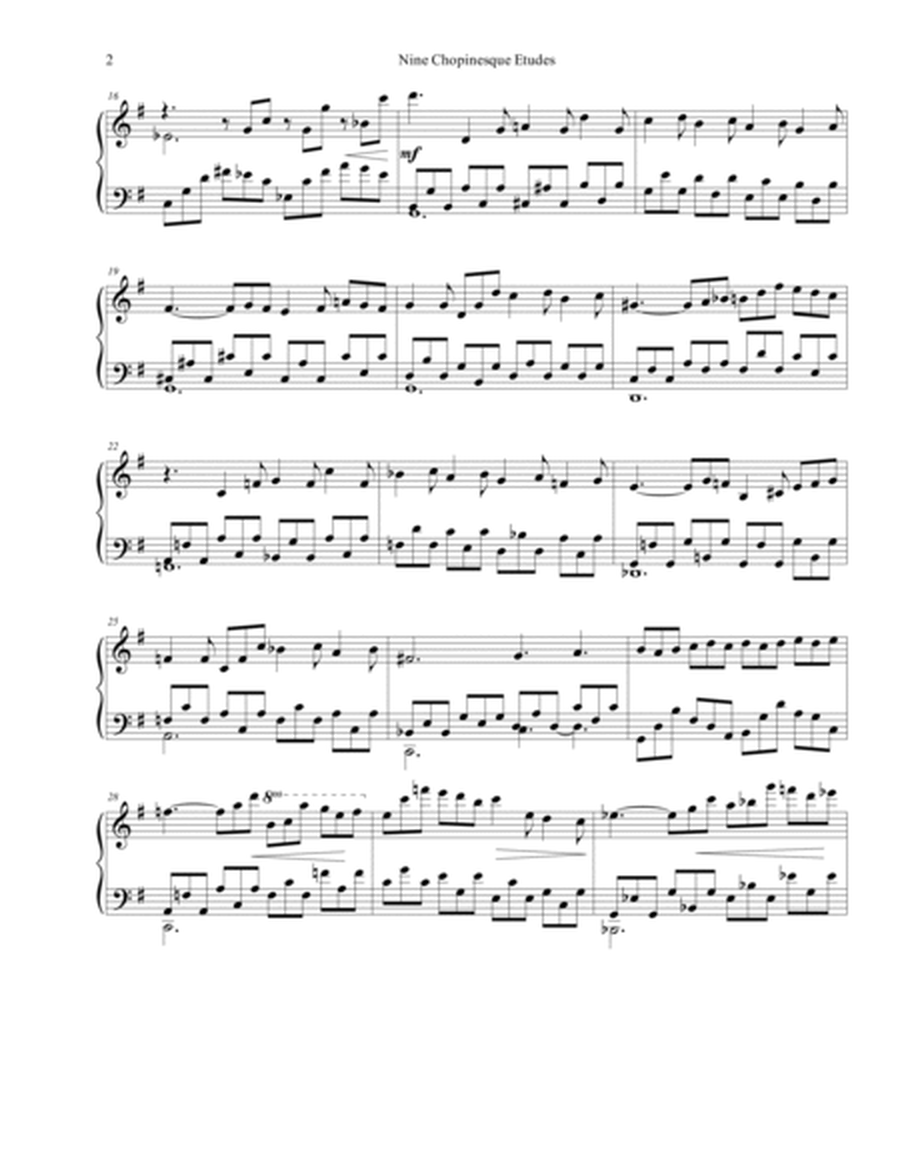 Chopinesque Etude No. 2 in G