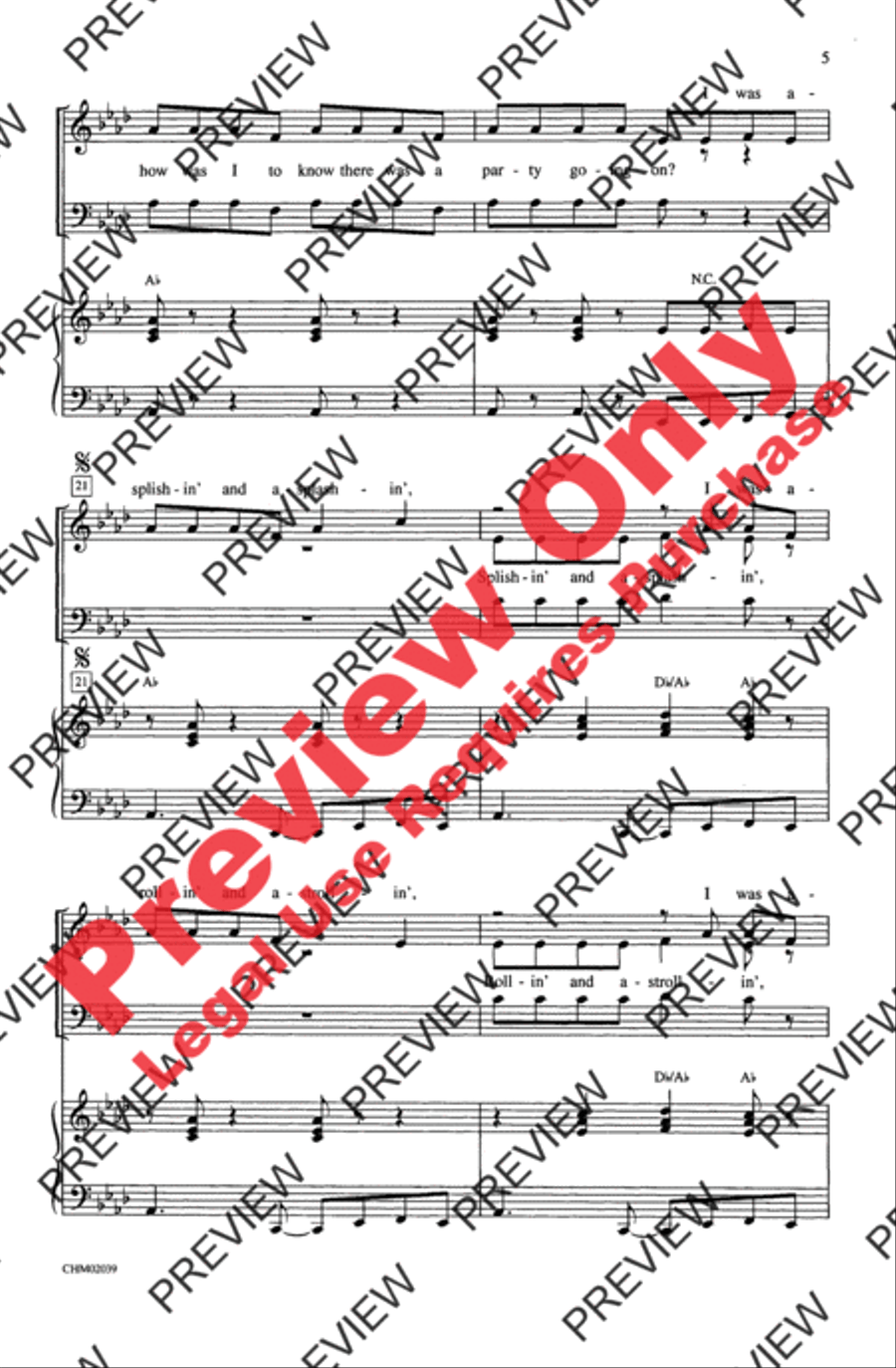Splish Splash 2-Part scores gallery preview page 5