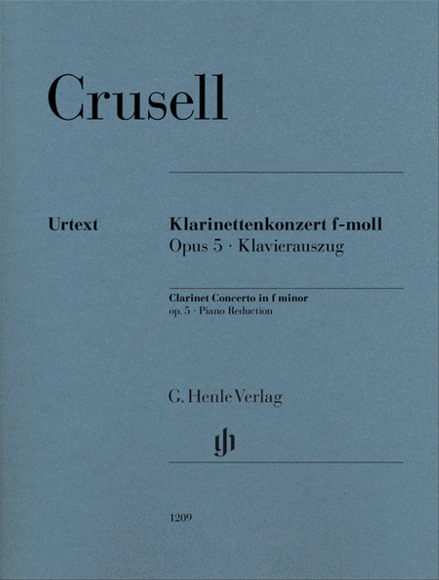 Clarinet Concerto in F Minor, Op. 5 Clarinet Solo scores gallery preview page 1