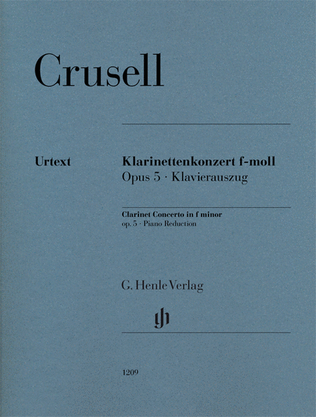 Book cover for Clarinet Concerto in F Minor, Op. 5