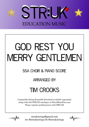God Rest You Merry Gentlemen (STR:UK Version) - SSA Choir Score