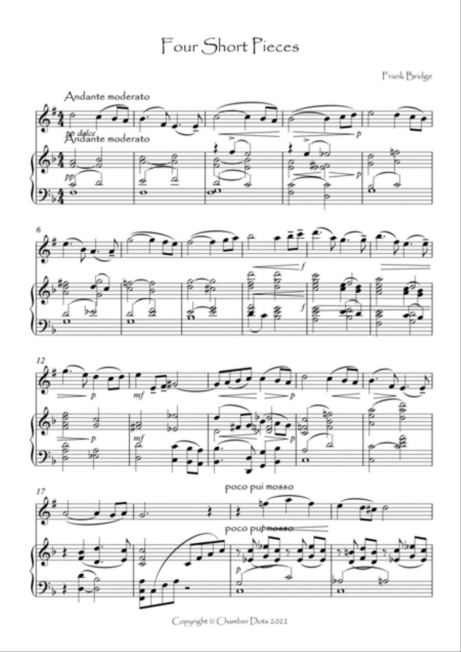 Four Short Pieces Four Short Pieces Tenor Saxophone scores gallery preview page 2