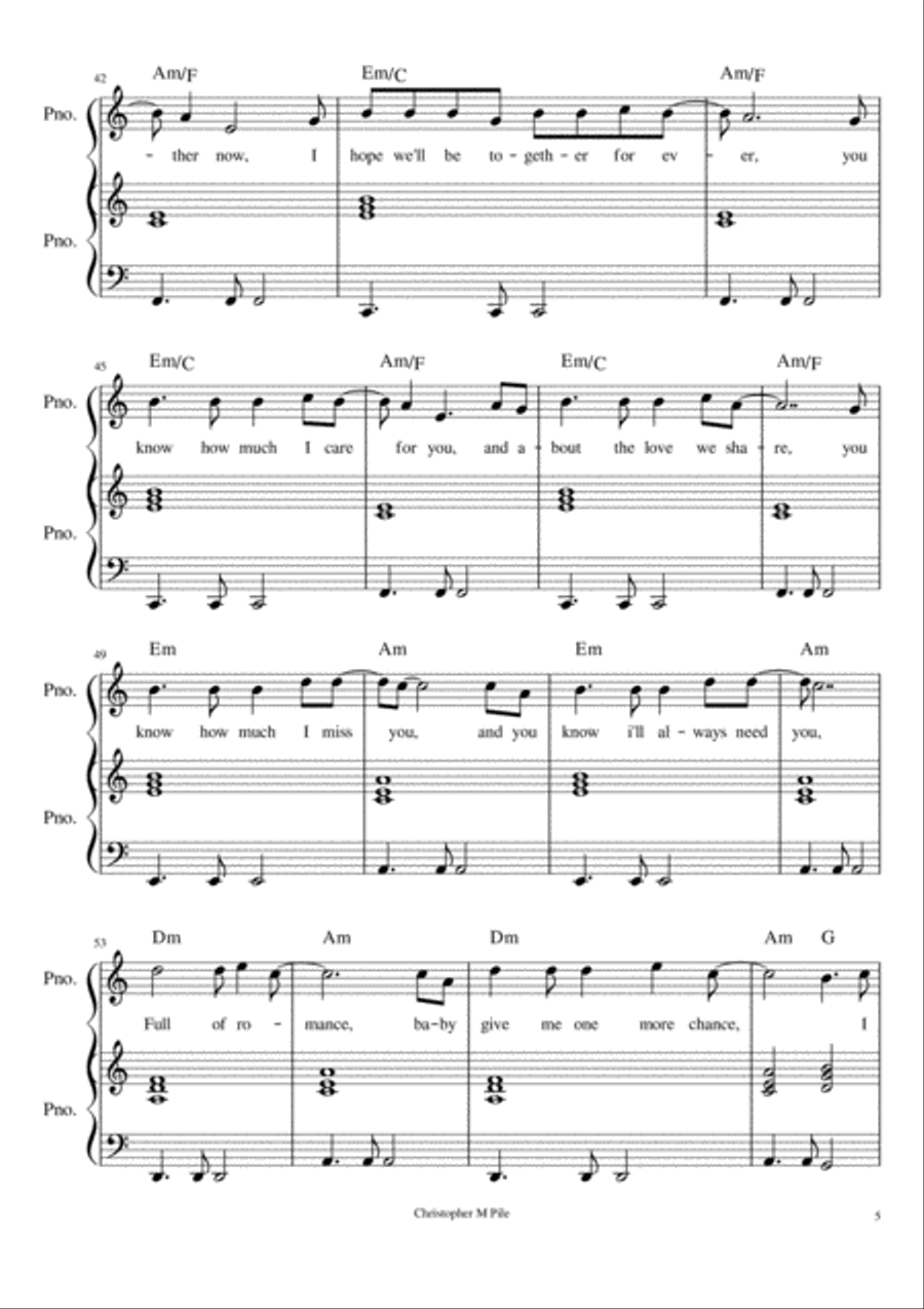 Forgive Me Voice scores gallery preview page 5