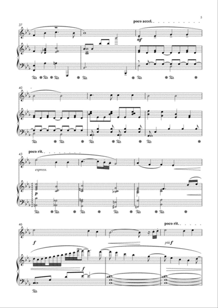 Holy, Holy, Holy! Lord God Almighty (For Trumpet and Piano) Trumpet Solo scores gallery preview page 5