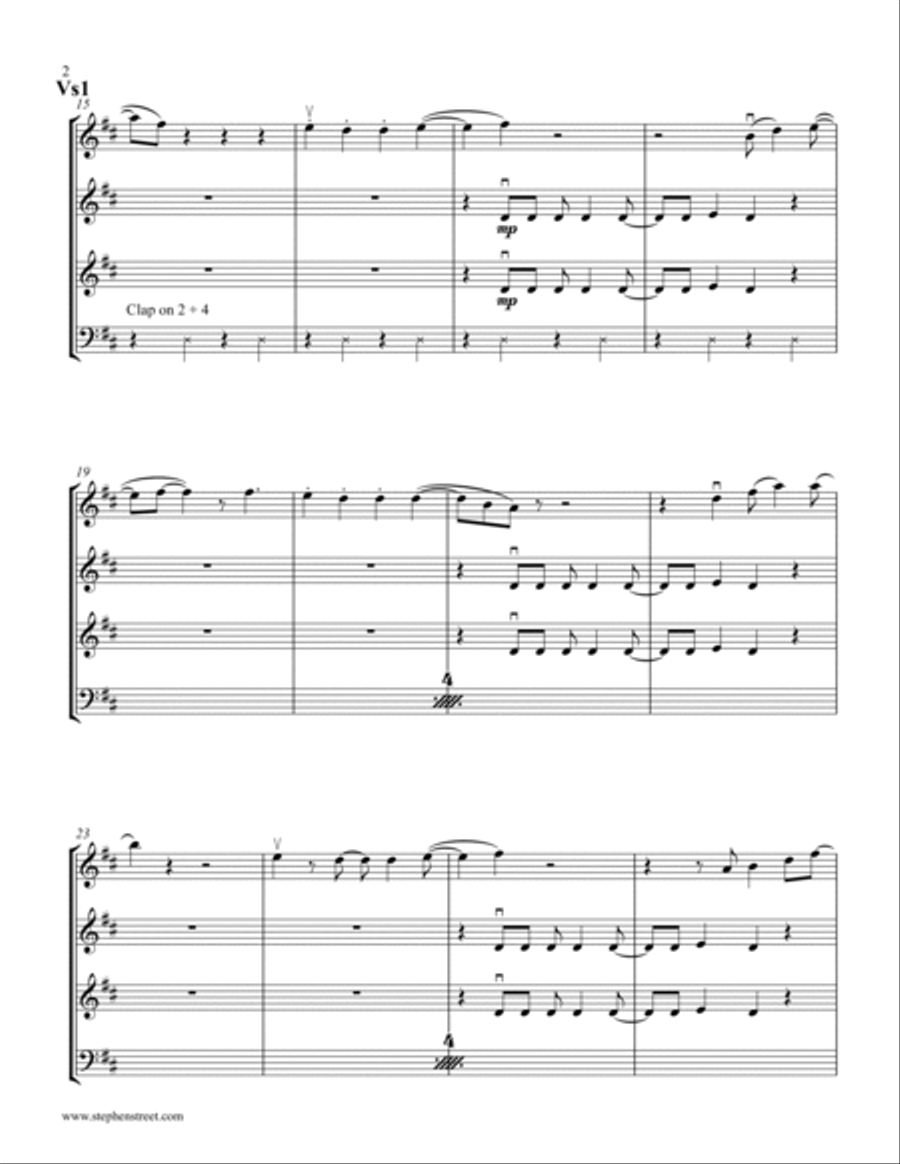 (your Love Has Lifted Me) Higher And Higher String Quartet scores gallery preview page 2