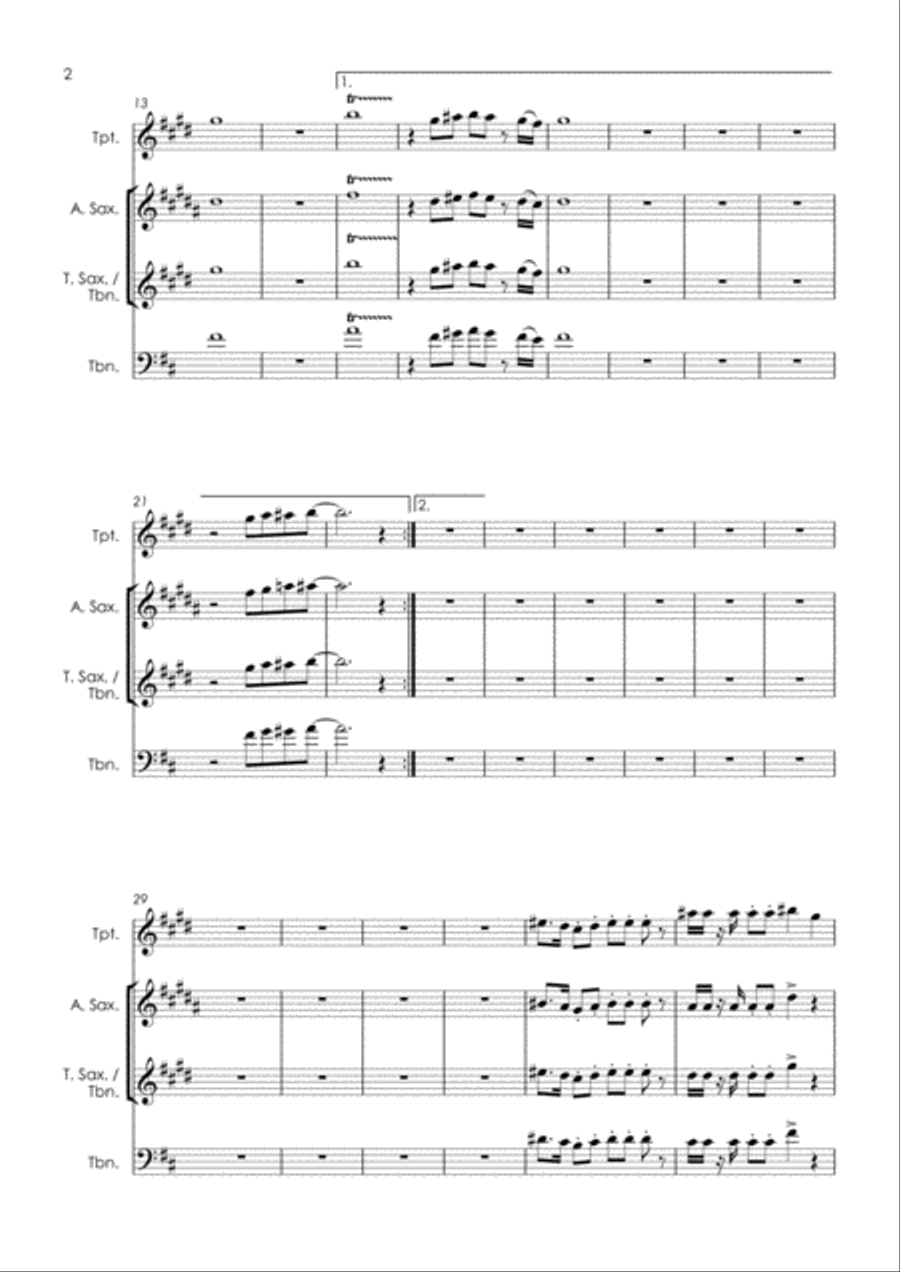 Soul Finger Soul Finger Tenor Saxophone scores gallery preview page 4