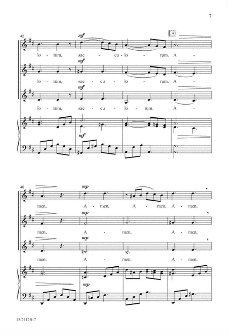 Laudate Dominum Laudate Dominum SSA scores gallery preview page 7