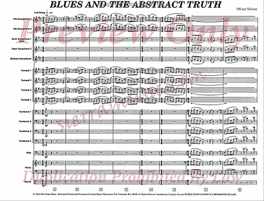 Blues And The Abstract Truth Big Band scores gallery preview page 2