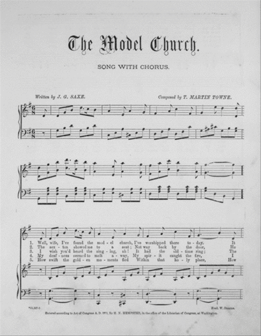 The Model Church. Song & Chorus 4-Part scores gallery preview page 2