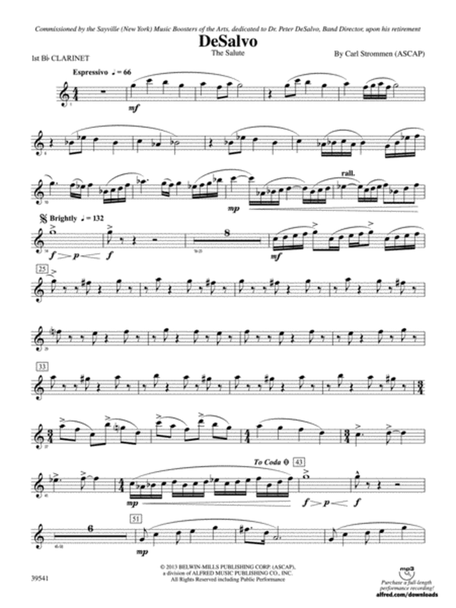 DeSalvo: 1st B-flat Clarinet