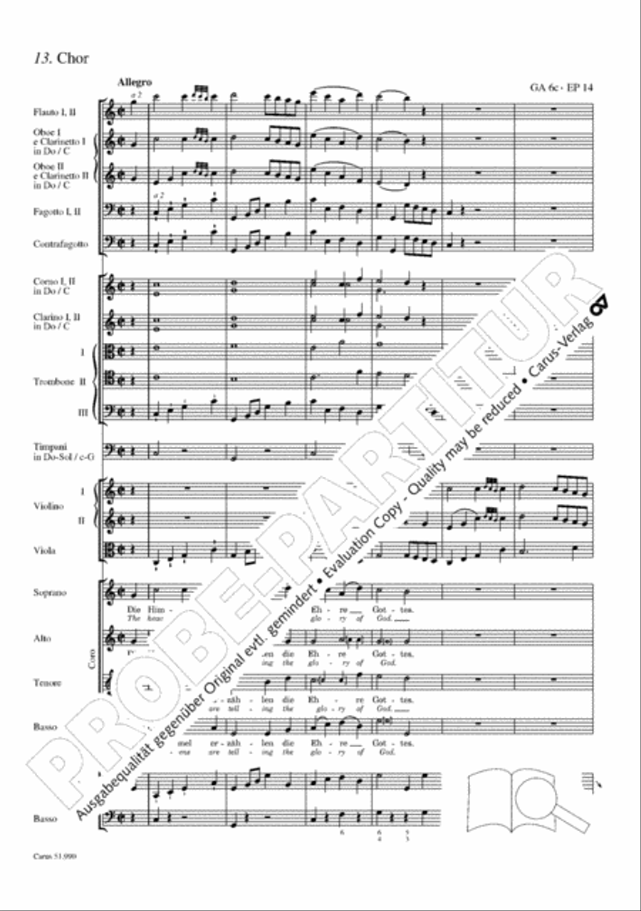 The Creation (Die Schopfung) 4-Part scores gallery preview page 113