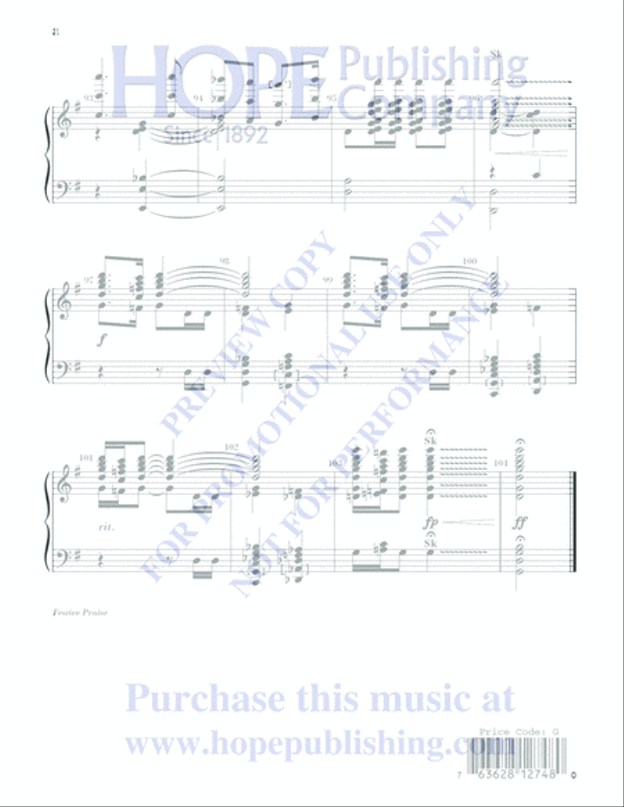 Festive Praise Festive Praise 5-Octaves scores gallery preview page 8