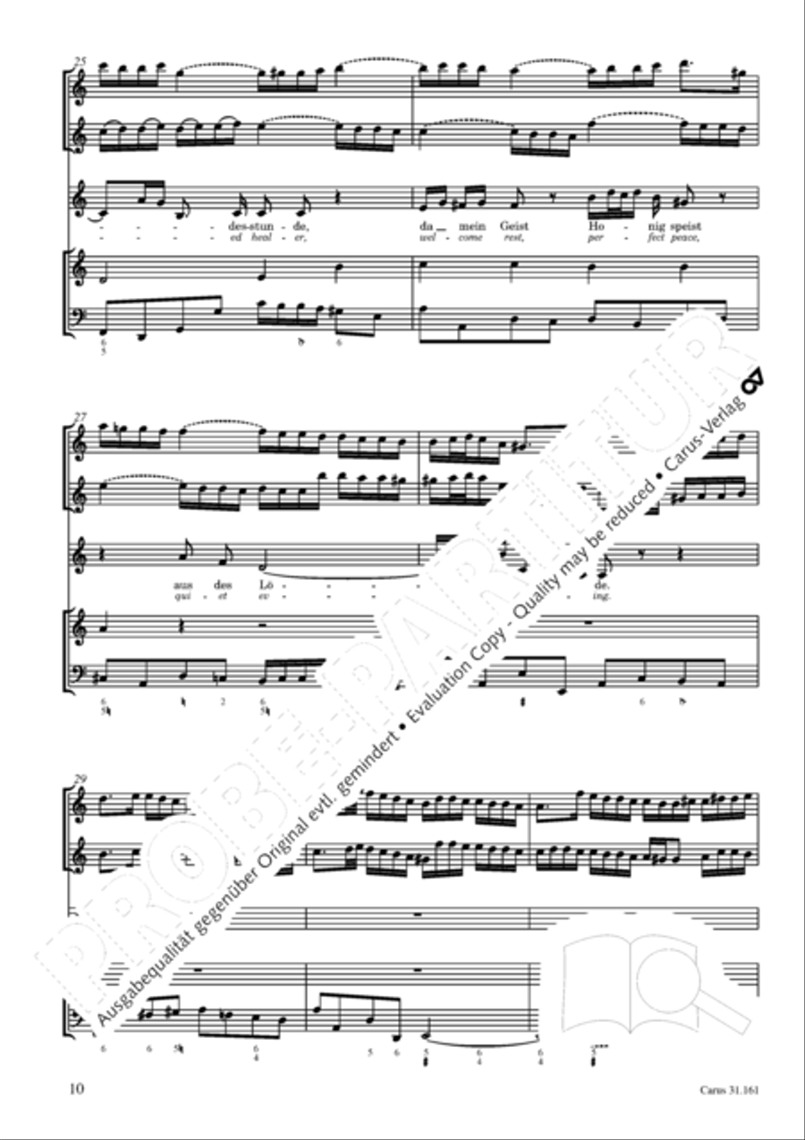 Komm, du susse Todesstunde 4-Part scores gallery preview page 10