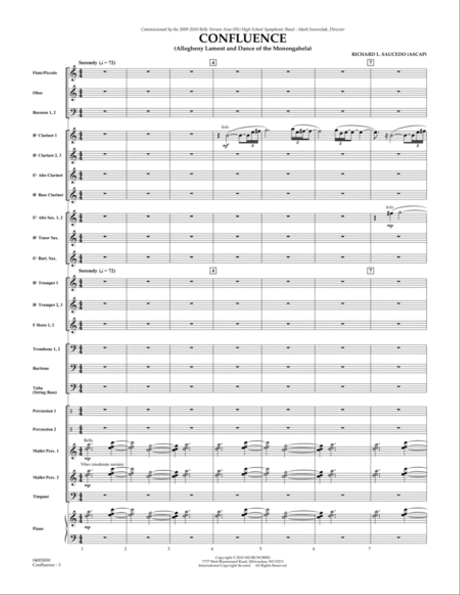 Confluence - Full Score Concert Band scores gallery preview page 3