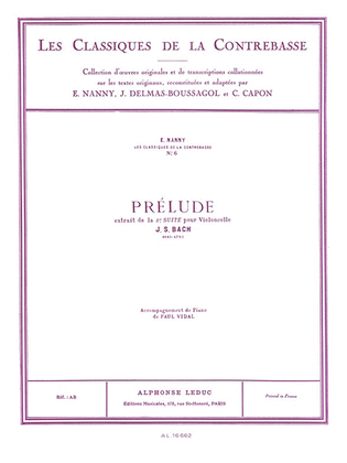 Book cover for Prelude - Classiques No. 6