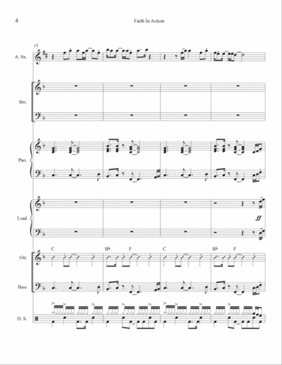 Faith In Action Jazz Ensemble scores gallery preview page 6