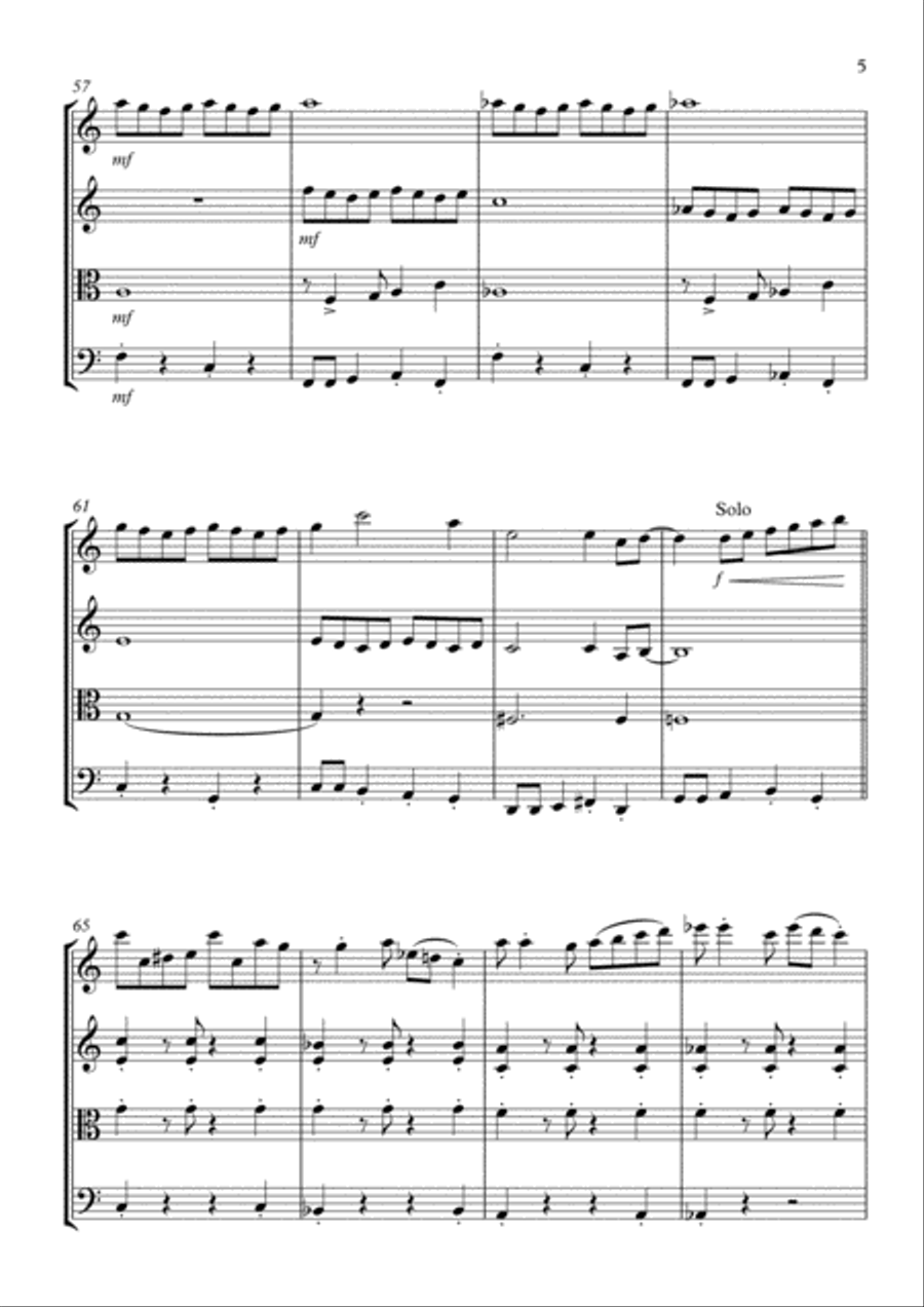 The Flapper's Ball (1920s style): String Quartet String Quartet scores gallery preview page 5