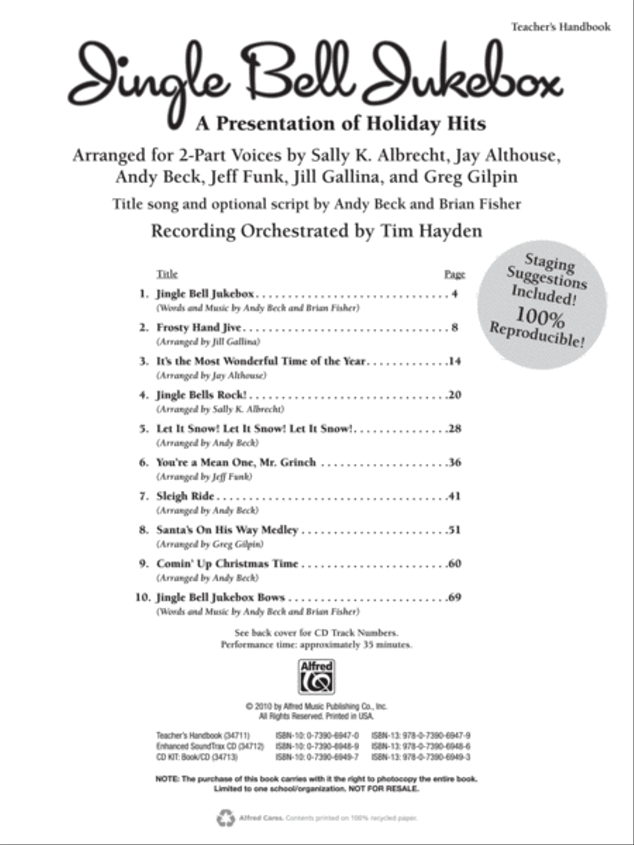Jingle Bell Jukebox Jingle Bell Jukebox 2-Part scores gallery preview page 2
