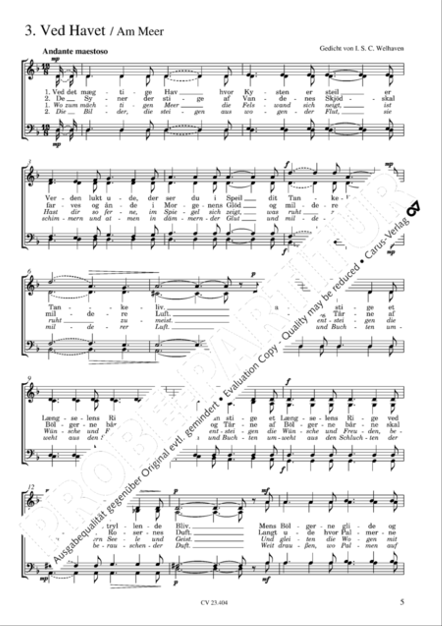 Peterson-Berger: 8 Sanger Choir scores gallery preview page 6