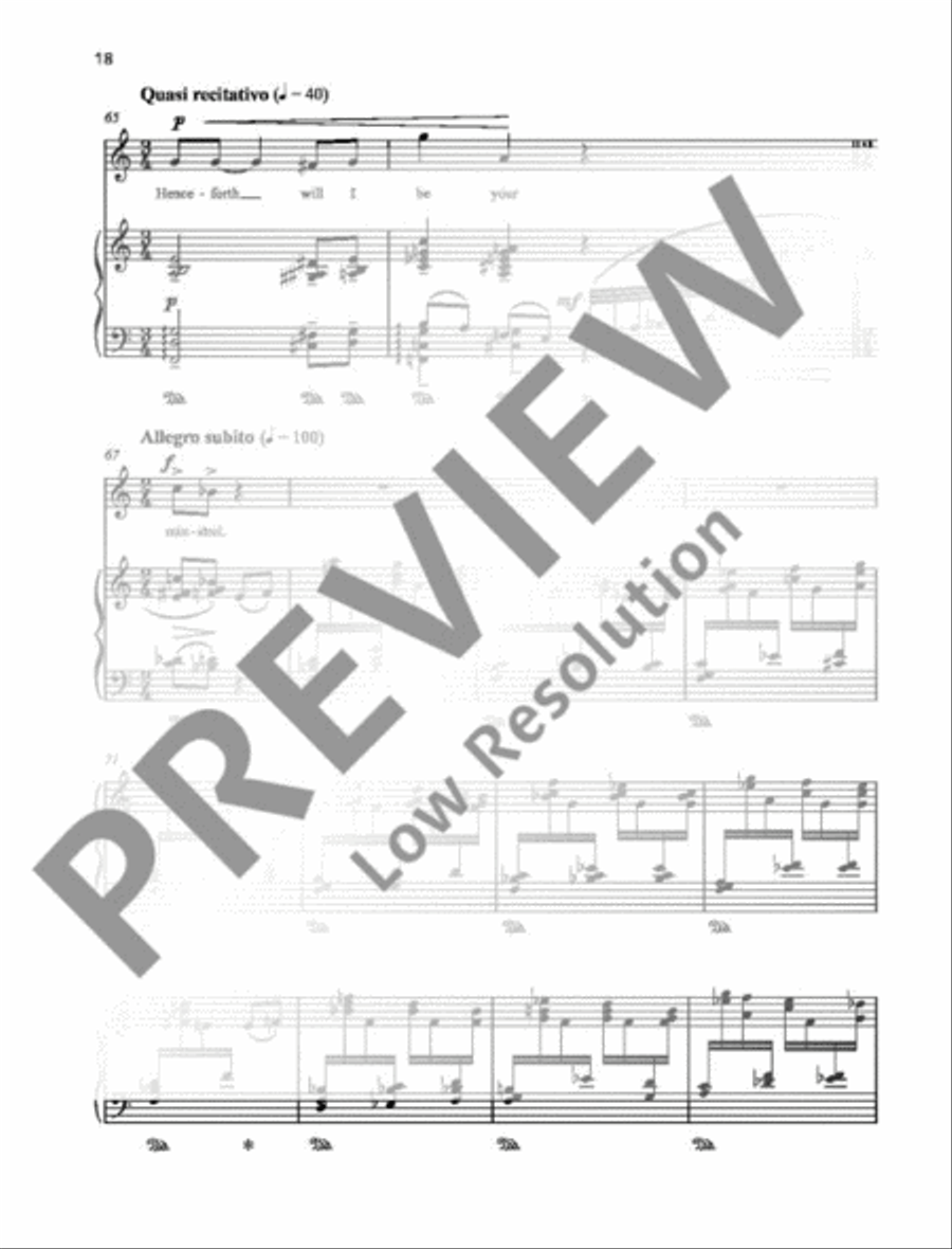 Our Lady's Minstrel Soprano Voice scores gallery preview page 19