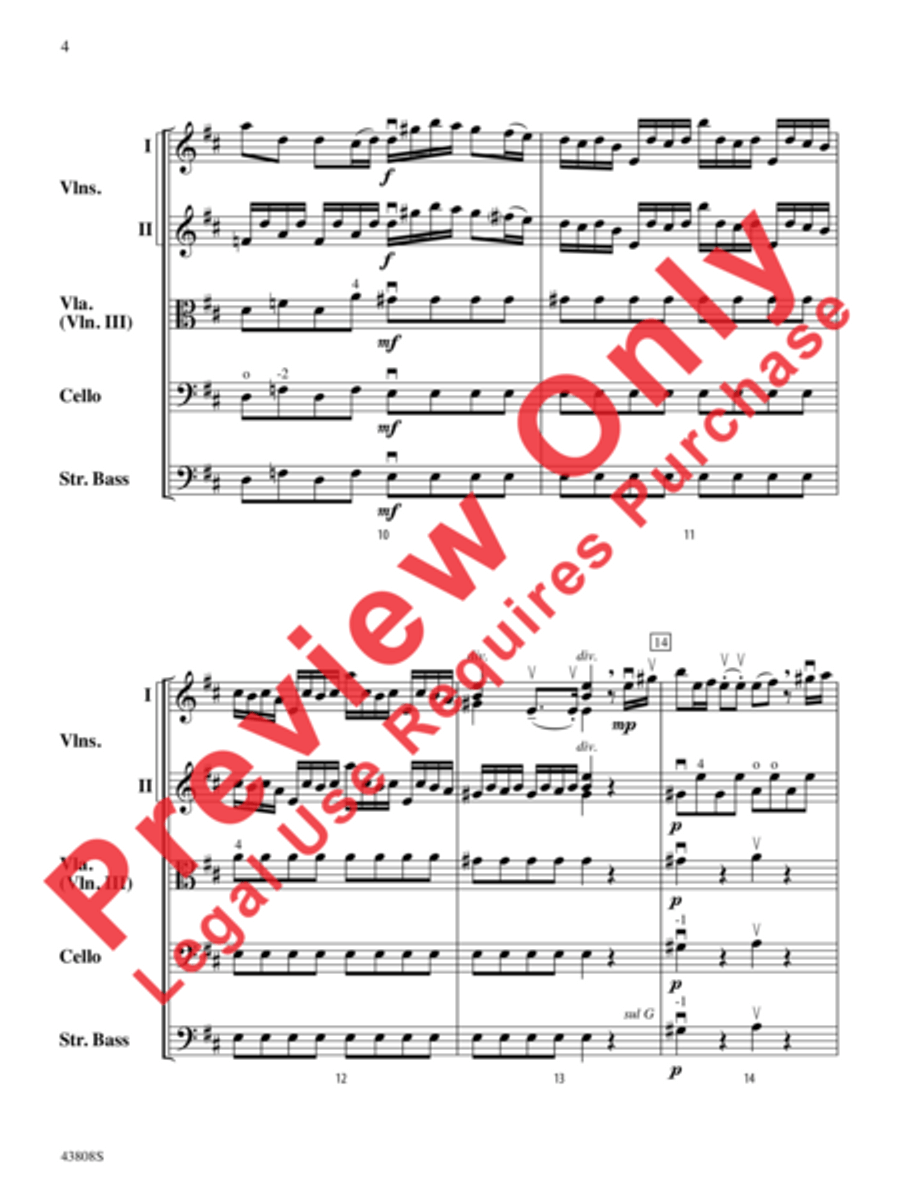 Overture to Euristeo Overture to Euristeo String Orchestra scores gallery preview page 5