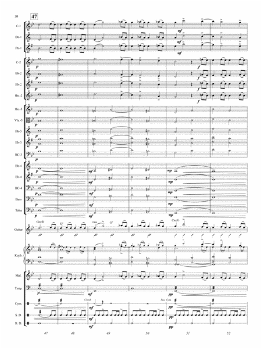 Symphony No. 40 Concert Band scores gallery preview page 10