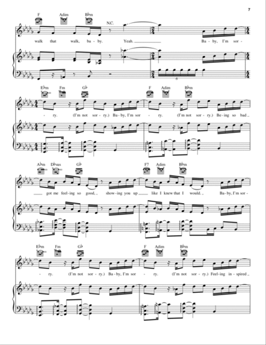 Sorry Not Sorry Sorry Not Sorry A Cappella scores gallery preview page 7