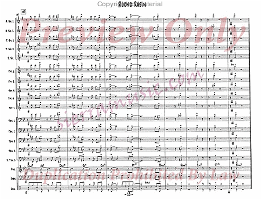 Round Robin Jazz Ensemble scores gallery preview page 19