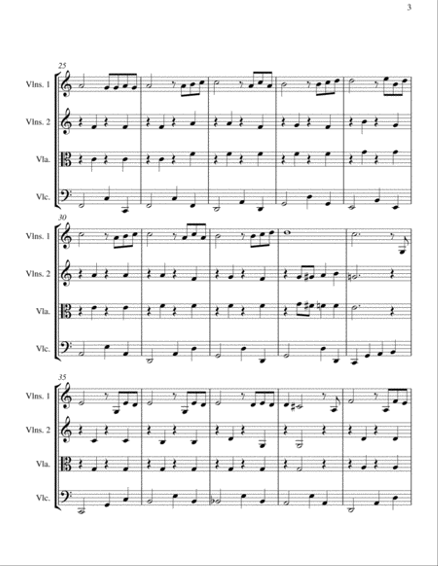 My Way String Quartet scores gallery preview page 3