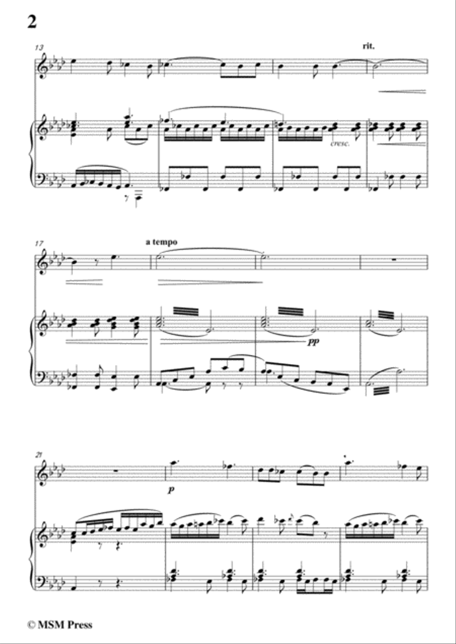 Berlioz-L'ile Inconnue,for Flute and Piano Flute scores gallery preview page 4