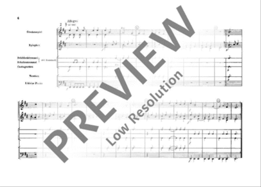 Spielstücke für kleines Schlagwerk Percussion scores gallery preview page 7
