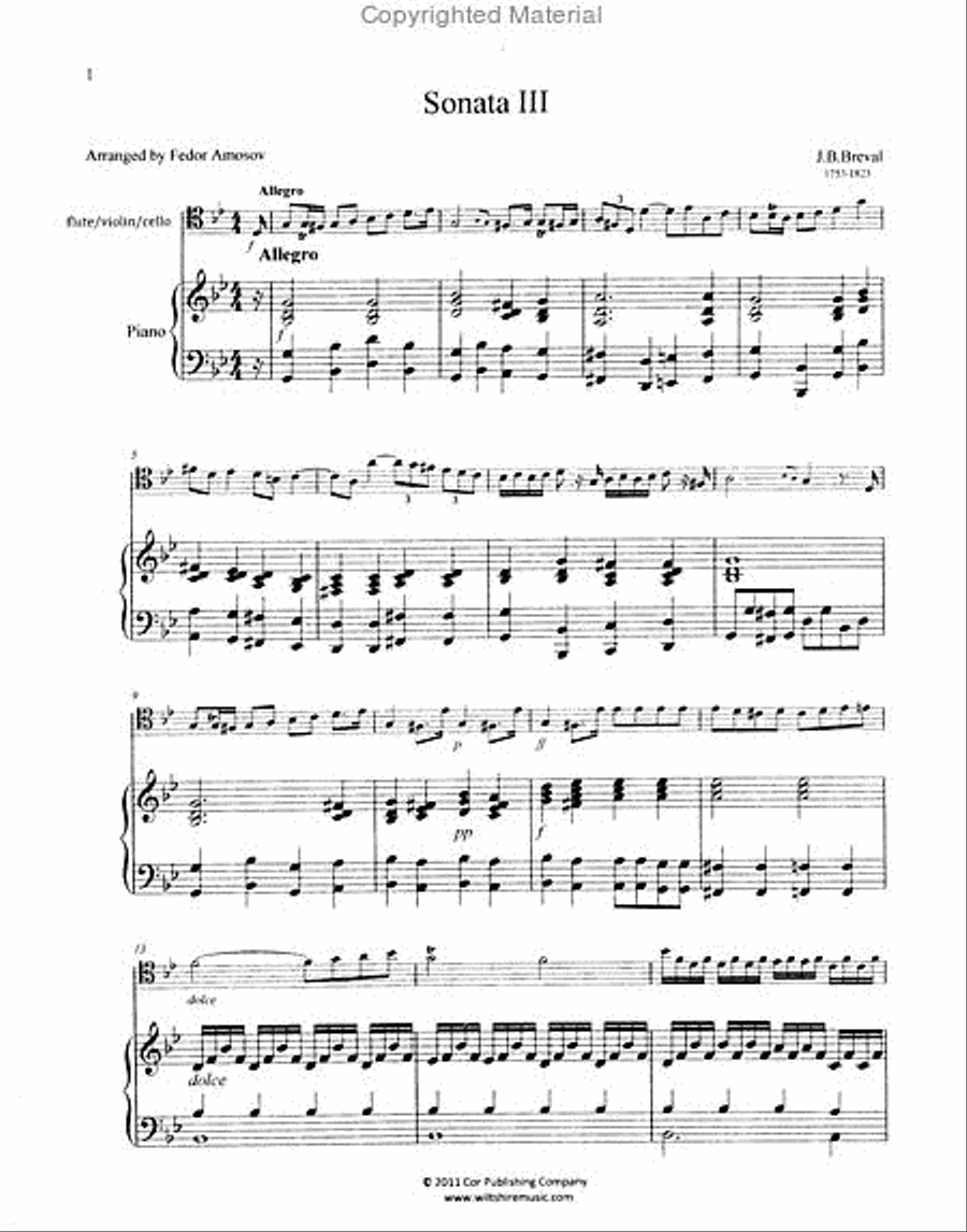 Sonata No.3, Op.12 (Fedor Amosov) Piano Accompaniment scores gallery preview page 2