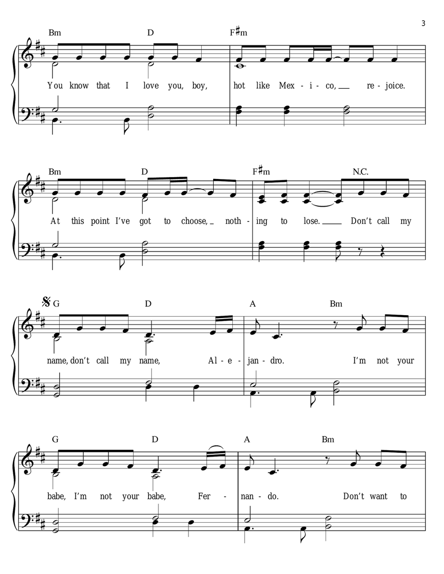 Alejandro Voice scores gallery preview page 3