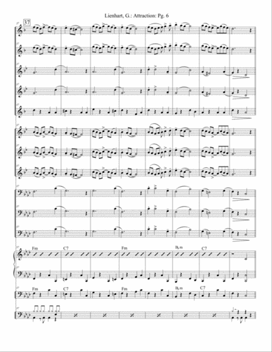 Attraction Jazz Ensemble scores gallery preview page 6