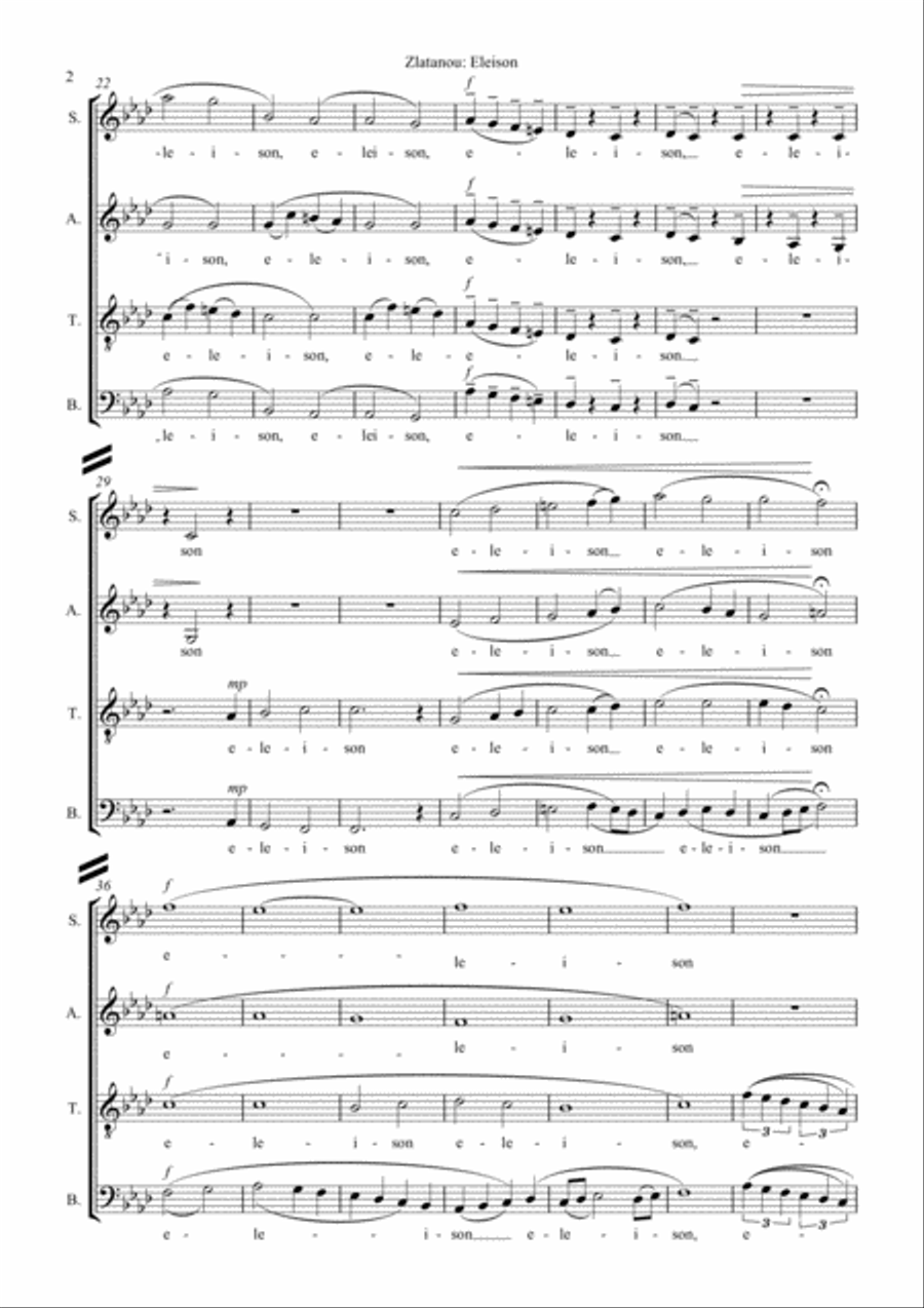 ALTERNATIVE MASS, for SATB choir a cap. 4-Part scores gallery preview page 4