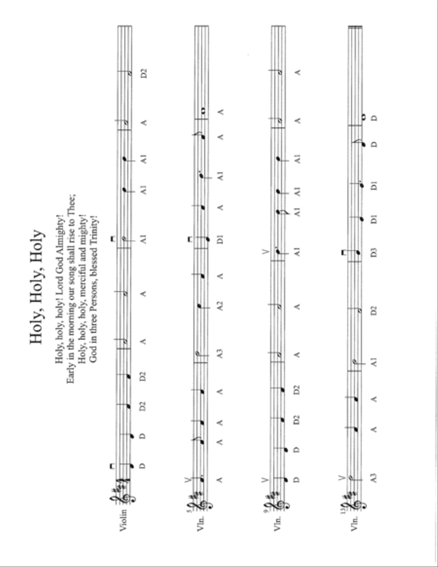 10 Simple Hymns for Violin Violin Solo scores gallery preview page 4
