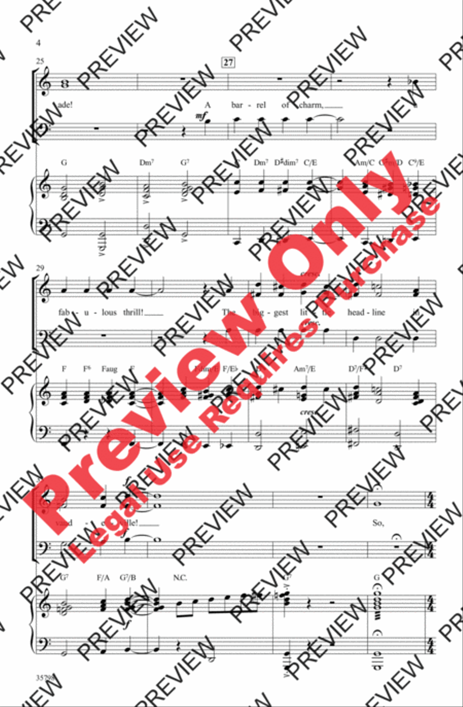 Let Me Entertain You 3-Part scores gallery preview page 4