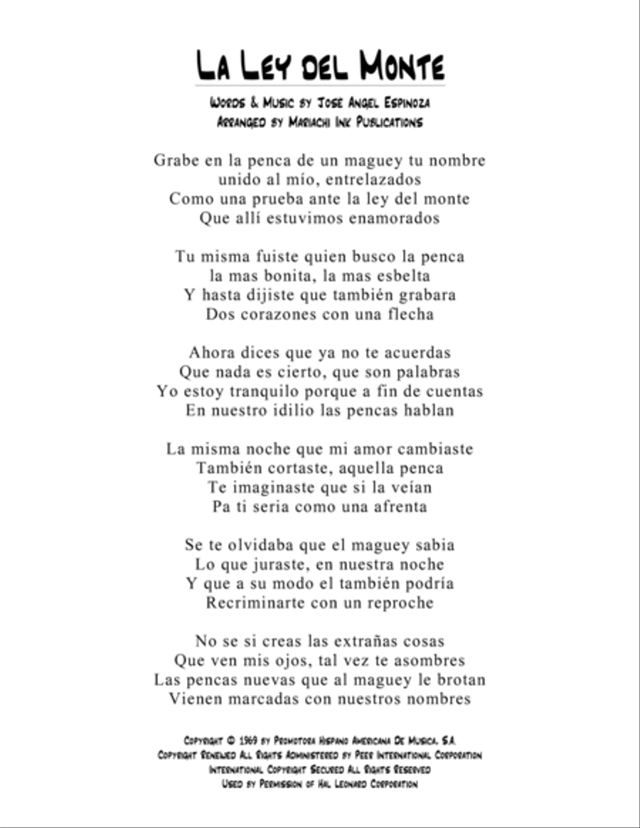 La Ley Del Monte La Ley Del Monte Trumpet scores gallery preview page 5
