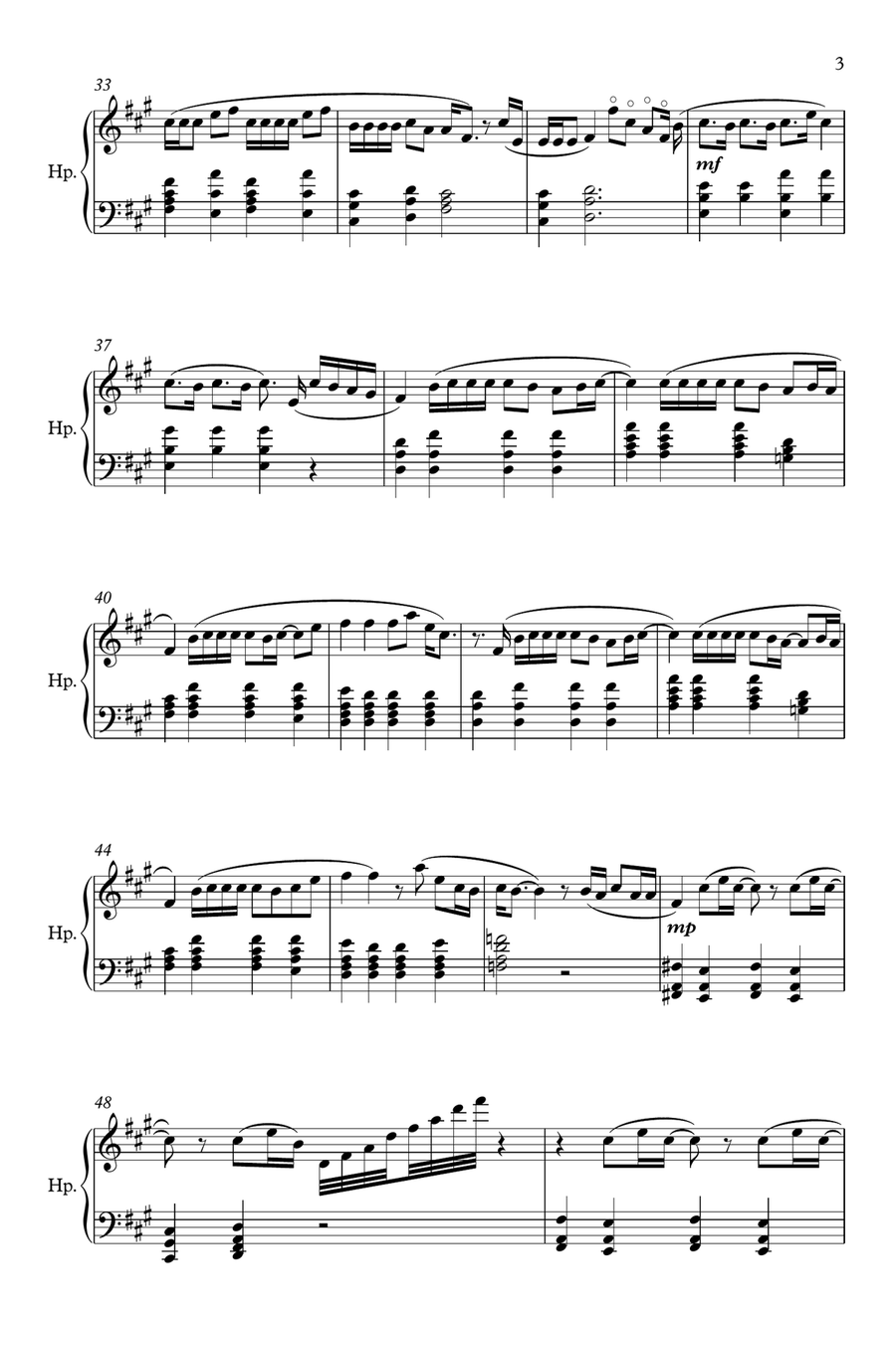 Video Games Pedal Harp scores gallery preview page 3