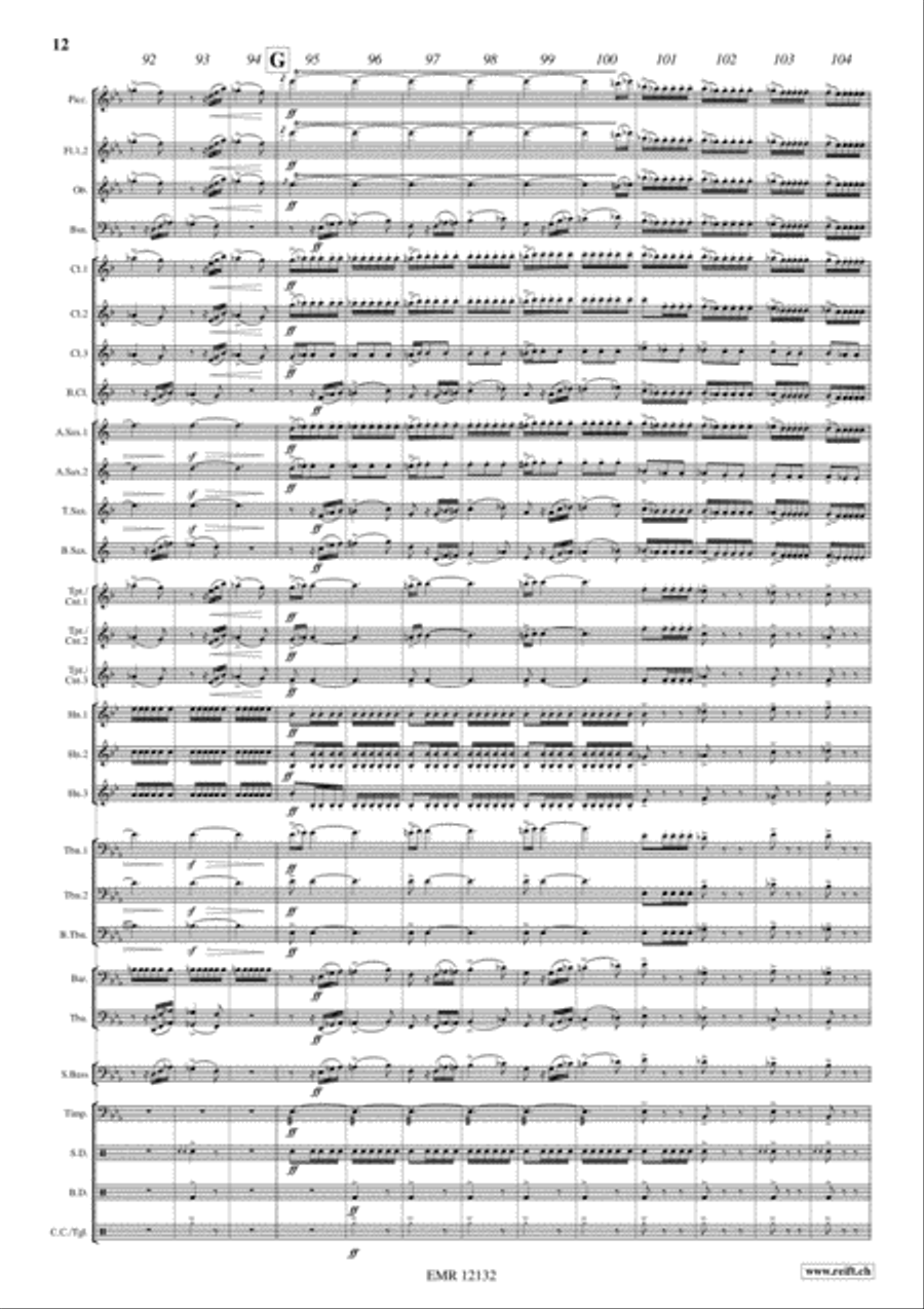 La Forza del Destino Concert Band scores gallery preview page 12