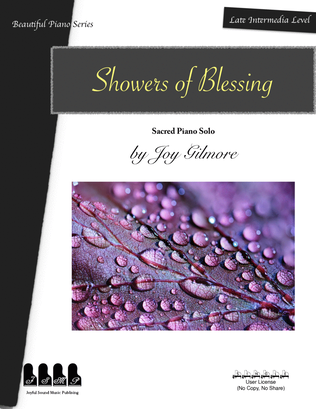 Book cover for Showers of Blessing for Piano Solo