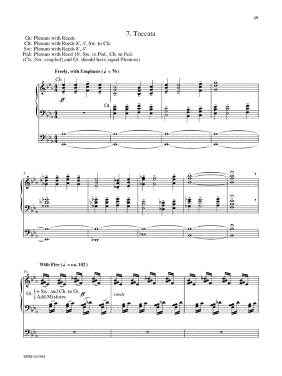 Marilyn Mason Music Library, Volume 5 Organ scores gallery preview page 18