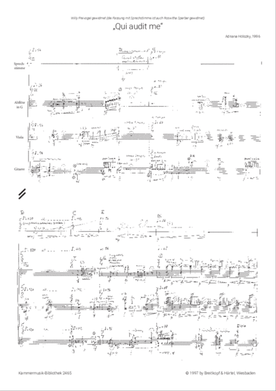 Qui audit me Qui audit me Viola scores gallery preview page 2