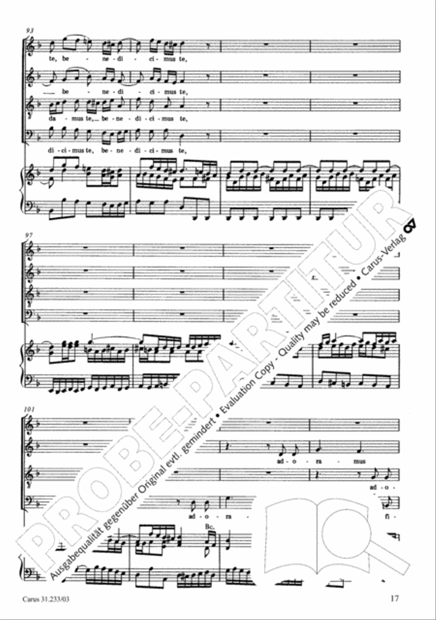 Mass in F major 4-Part scores gallery preview page 21