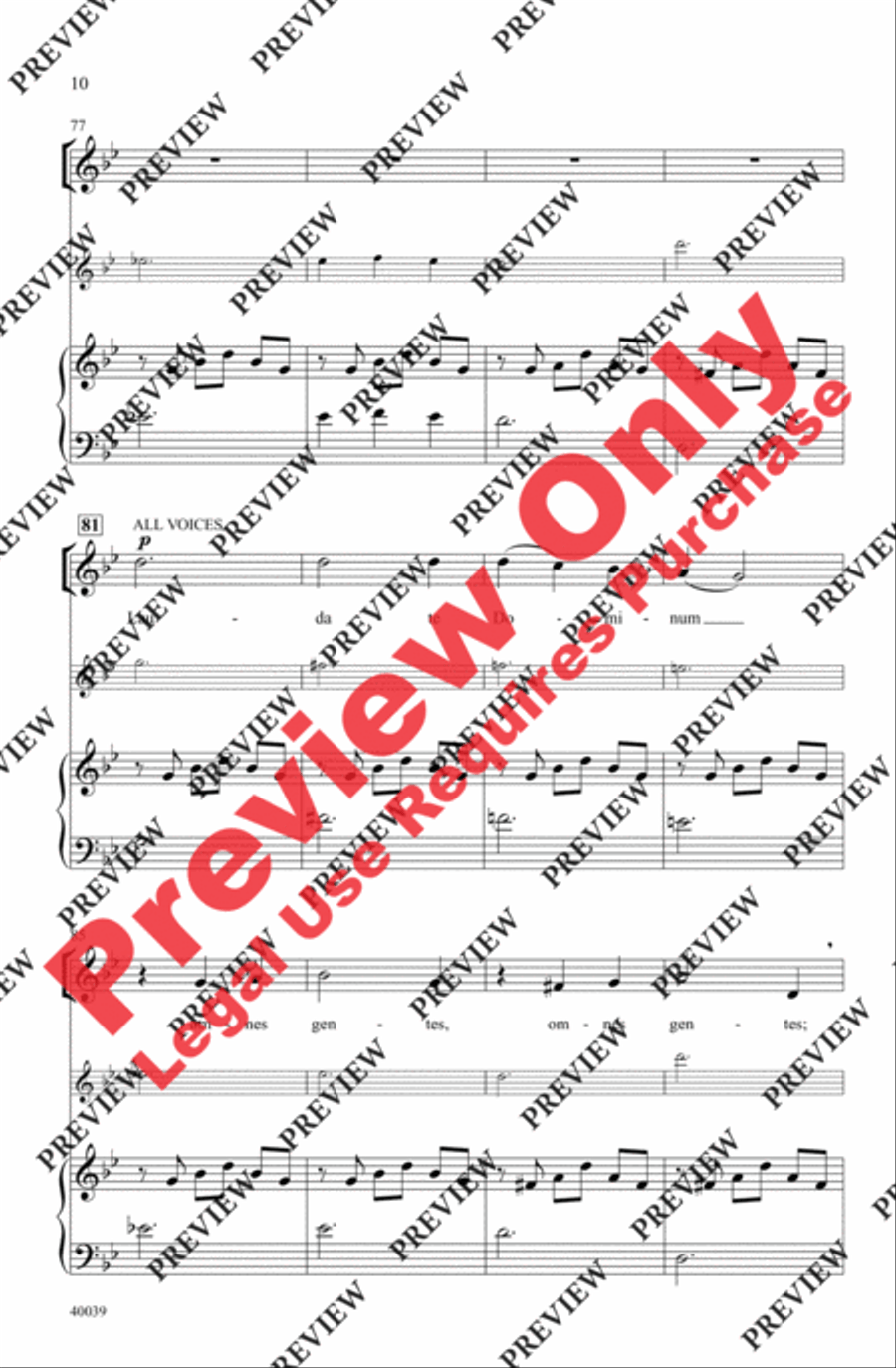 Laudate Dominum 2-Part scores gallery preview page 10