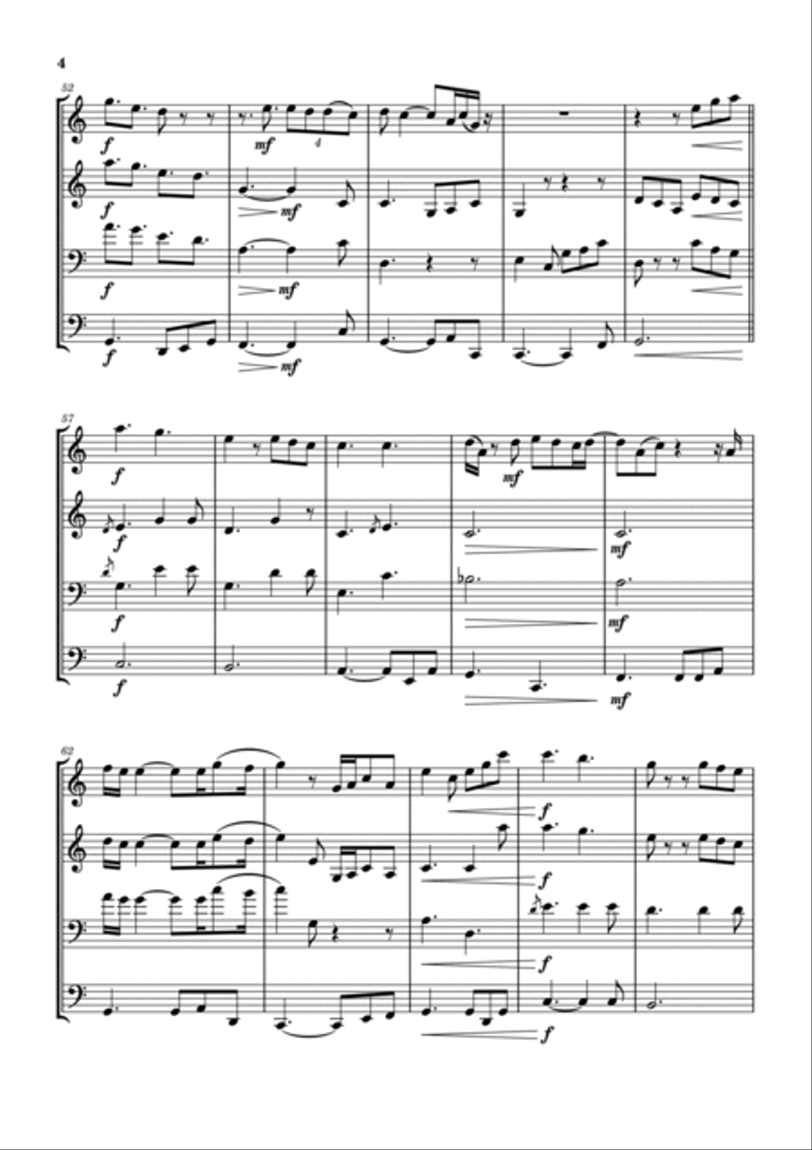 I Don't Want Christmas To End Brass Ensemble scores gallery preview page 5